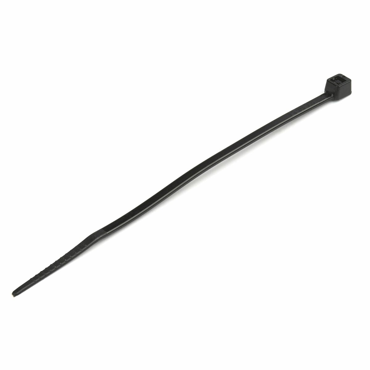 folie 1 von 4, vergrößern, kabelbinder 100x2 mm - selbstsichernde nylon-kabelbinder mit gebogener spitze, bündeldurchmesser bis zum 22 mm , 8 kg zugfestigkeit, 94v-2/ul, 1000 stück - schwarz (cbmzt4bk)