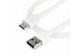 folie 4 von 5, vergrößern, 2m usb-a auf usb-c ladekabel - dauerhaftes usb 2.0 auf usb typ-c datenübertragungs- und schnellladekabel - robuster tpe-mantel aramidfaser, m/m, 3a - weiß (rusb2ac2mw)