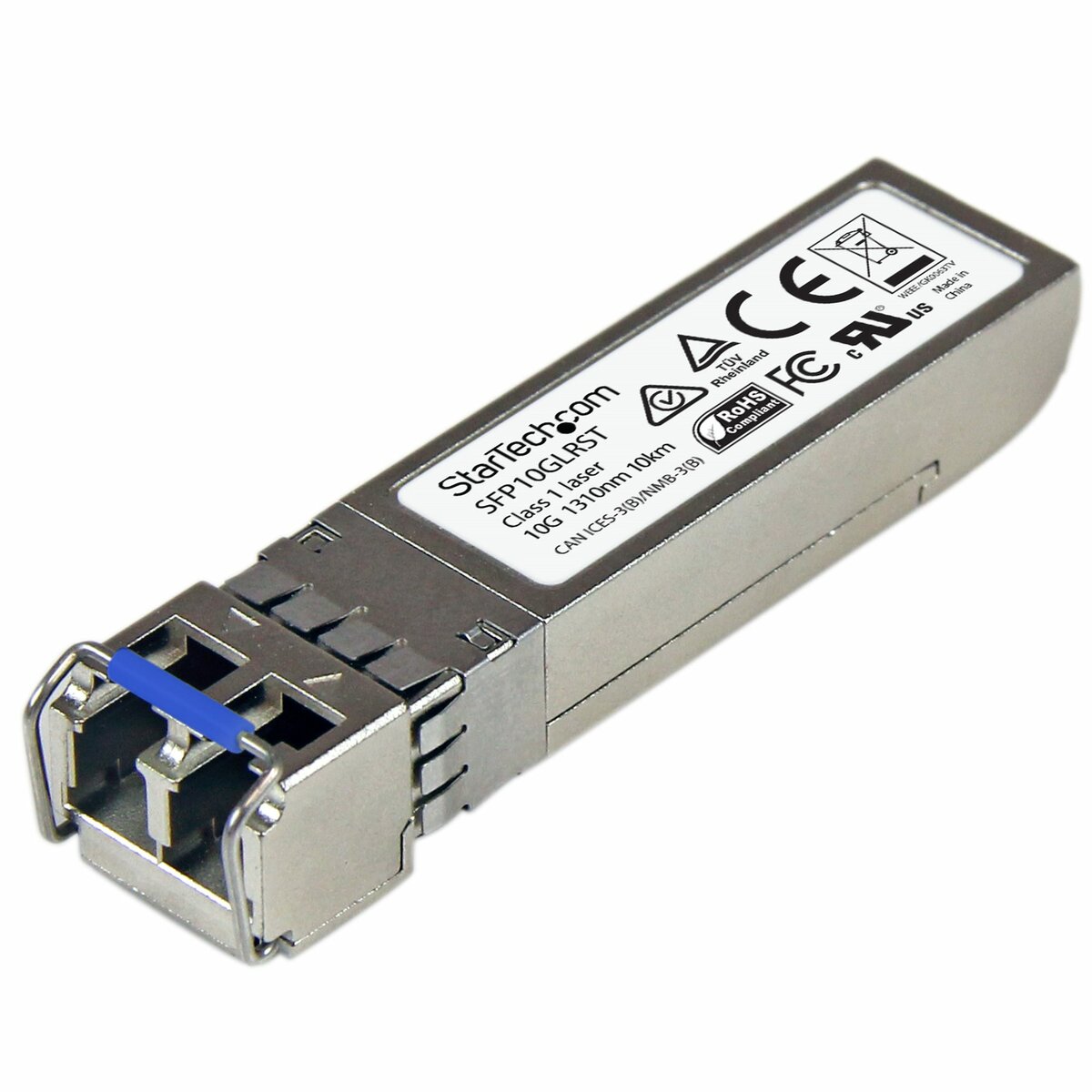 folie 1 von 4, vergrößern, 10 gigabit lwl sfp+ transceiver module - cisco sfp-10g-lr kompatibel - sm lc 10 km - mini gbic mit ddm - 10gbase-lr sfp+ (sfp10glrst)