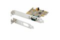 folie 10 von 10, vergrößern, pci express serielle schnittstellenkarte, pcie auf rs232 (db9) karte, pc serielle adapter karte / erweiterungskarte, 16c1050 uart, com retention, windows/linux (11050-pc-serial-card)