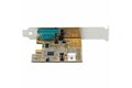 folie 4 von 10, vergrößern, pci express serielle schnittstellenkarte, pcie auf rs232 (db9) karte, pc serielle adapter karte / erweiterungskarte, 16c1050 uart, com retention, windows/linux (11050-pc-serial-card)