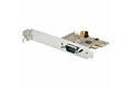 folie 1 von 10, vergrößern, pci express serielle schnittstellenkarte, pcie auf rs232 (db9) karte, pc serielle adapter karte / erweiterungskarte, 16c1050 uart, com retention, windows/linux (11050-pc-serial-card)