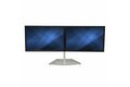 folie 4 von 4, vergrößern, dual-monitorständer - ergonomischer freistehender dual-monitor desktop ständer für zwei 24" (8kg) vesa-bildschirme - synchron höhenverstellbar - doppel-monitor halterung
