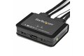 folie 2 von 6, vergrößern, 2-port usb displayport kvm switch - 4k 60 hz - uhd dp 1.2 usb-kvm umschalter mit 1,2 m kabel & audio - bus-powered & remote switching - macbook thinkpad (sv211dpua4k)