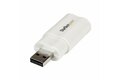 folie 2 von 5, vergrößern, usb audio adapter - usb auf soundkarte in weiß - soundcard mit usb (stecker) und 2x 3,5mm klinke extern (icusbaudio)