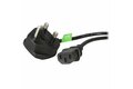 folie 1 von 4, vergrößern, 1,8 m gb computer stromkabel, 18awg, bs 1363 auf c13, 10a 250v, schwarzes ersatz-ac stromkabel, kaltgerätekabel / uk stromkabel, pc stromkabel, fernsehgerät/monitor stromkabel (pxt101uk)