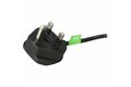 folie 2 von 4, vergrößern, 1,8 m gb computer stromkabel, 18awg, bs 1363 auf c13, 10a 250v, schwarzes ersatz-ac stromkabel, kaltgerätekabel / uk stromkabel, pc stromkabel, fernsehgerät/monitor stromkabel (pxt101uk)