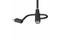 folie 5 von 9, vergrößern, 1m usb multi ladekabel 3 in 1, usb zu usb-c micro lightning