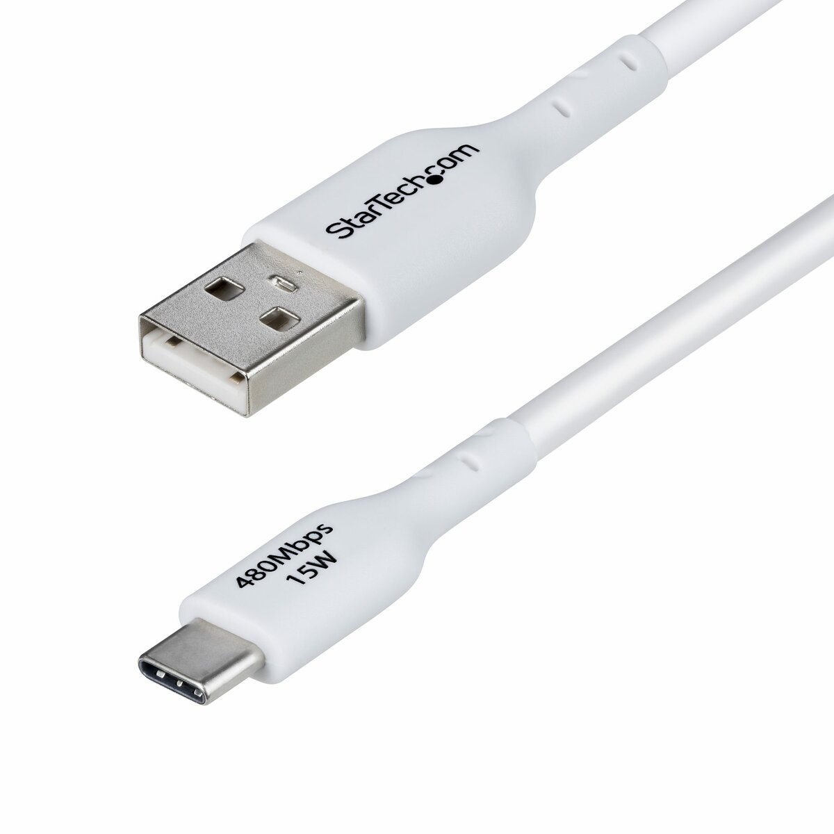 folie 1 von 9, vergrößern, 3m usb-a auf usb-c ladekabel, schnellladekabel, m/m, weiß