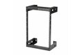 folie 1 von 6, vergrößern, 2-pfosten 15he heavy-duty wandmontage netzwerk-rack, 19" open frame server rack, 12" tief, wandmontage daten-rack für it/av