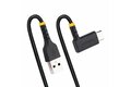 folie 5 von 7, vergrößern, 2 m usb-a auf usb-c ladekabel - usb-c winkelstecker - robustes schnellladekabel mit aramidfaser - usb 2.0 a zu typ-c - 3a - usb ladekabel für handy, tablets (r2acr-2m-usb-cable)