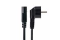folie 2 von 4, vergrößern, 3 m c13 stromkabel, 18awg, eu schuko auf c13 (kaltgerätestecker), 10a 250v, schwarz, kaltgerätekabel, pc / computer stromkabel, drucker / monitor / pc / c13 netzkabel (713e-3m-power-cord)