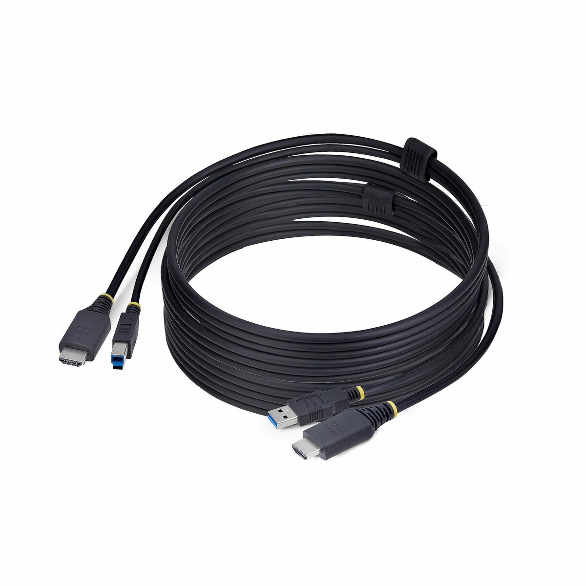 folie 1 von 4, vergrößern, 3m hdmi und usb kvm kabel, 4k60hz, kombikabel für kvm switch