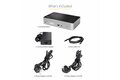 folie 5 von 6, vergrößern, usb c dockingstation für 4 monitore - 4k 60hz hybrid dock displayport 1.4 & hdmi 2.0 - universal usb-c/thunderbolt laptop dock mit 100w pd - usb hub mit 1x usb-c & 3x usb-a (dk31c4dppdue)