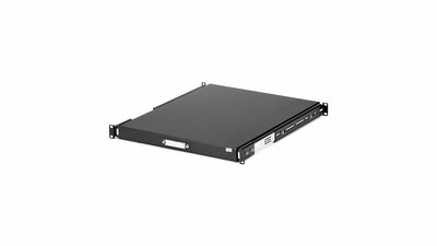 slide {0} of {1}, zoom in, 22in Black Deep Sliding Server Rack Cabinet Shelf (SLIDESHELFD)