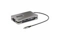 folie 1 von 10, vergrößern, usb c multiport adapter-docking station - usb-c auf dp alt mode/4k hdmi/vga, dual monitor laptop dockingstation, 100w pd, ethernet, usb-c mini dock/mst adapter/reiseadapter (dkm31c3hvcpd)