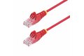 folie 1 von 5, vergrößern, 3m rotes dünnes cat6-ethernet-kabel, snagless, lszh