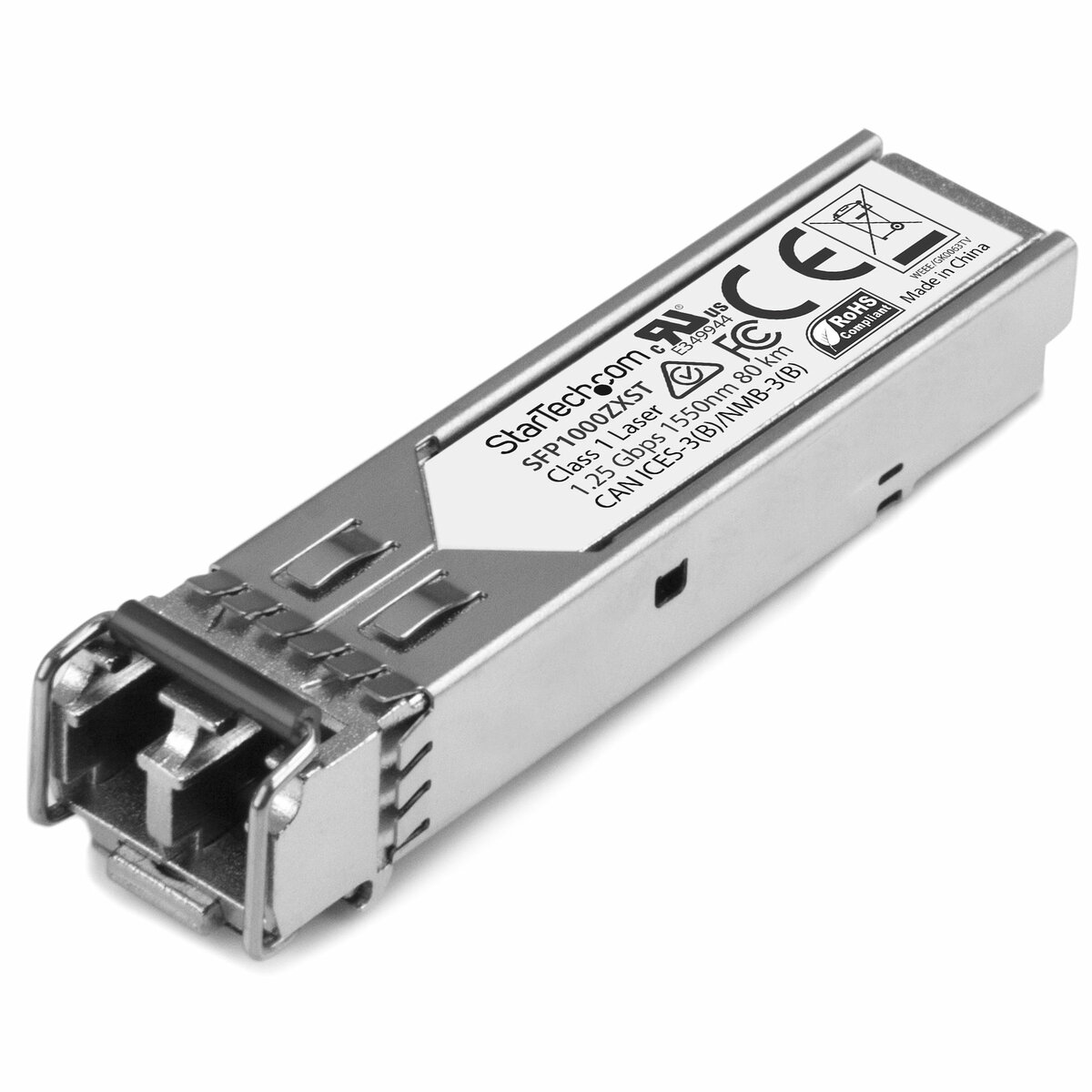 folie 1 von 3, vergrößern, 1000base-zx - gigabit transceiver - lc fiber - msa konform - 80 km - gigabit sfp modul - single mode sfp - 1550nm (sfp1000zxst)