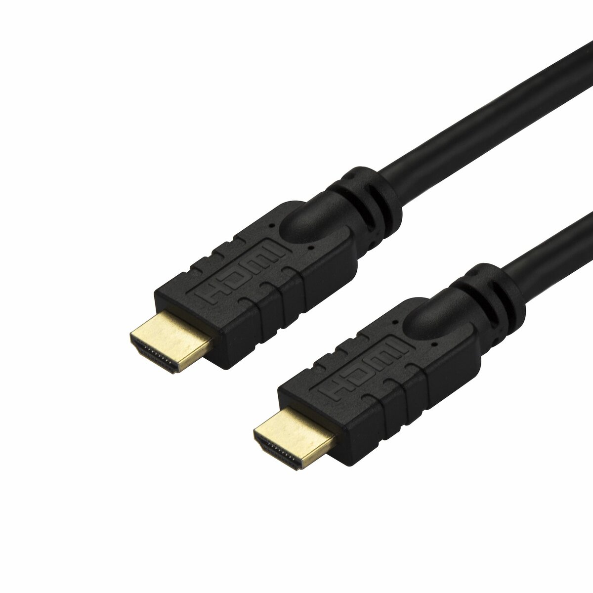 folie 1 von 4, vergrößern, 10m hdmi 2.0 kabel - 4k 60hz aktives hdmi verbindungskabel - cl2 konform/flammhemmend - langes robustes high speed uhd hdmi kabel - hdr, 18gbit/s, stecker zu stecker - schwarz