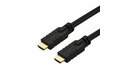 folie 1 von 4, vergrößern, 10m hdmi 2.0 kabel - 4k 60hz aktives hdmi verbindungskabel - cl2 konform/flammhemmend - langes robustes high speed uhd hdmi kabel - hdr, 18gbit/s, stecker zu stecker - schwarz