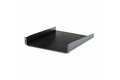 folie 1 von 5, vergrößern, 2 he serverschrank fachboden - universal server rack regal für 19 zoll netzwerkracks und schränke - schwerlast - 23 kg tragkraft - 55 cm tiefe ablage, schwarz (cabshelf22)