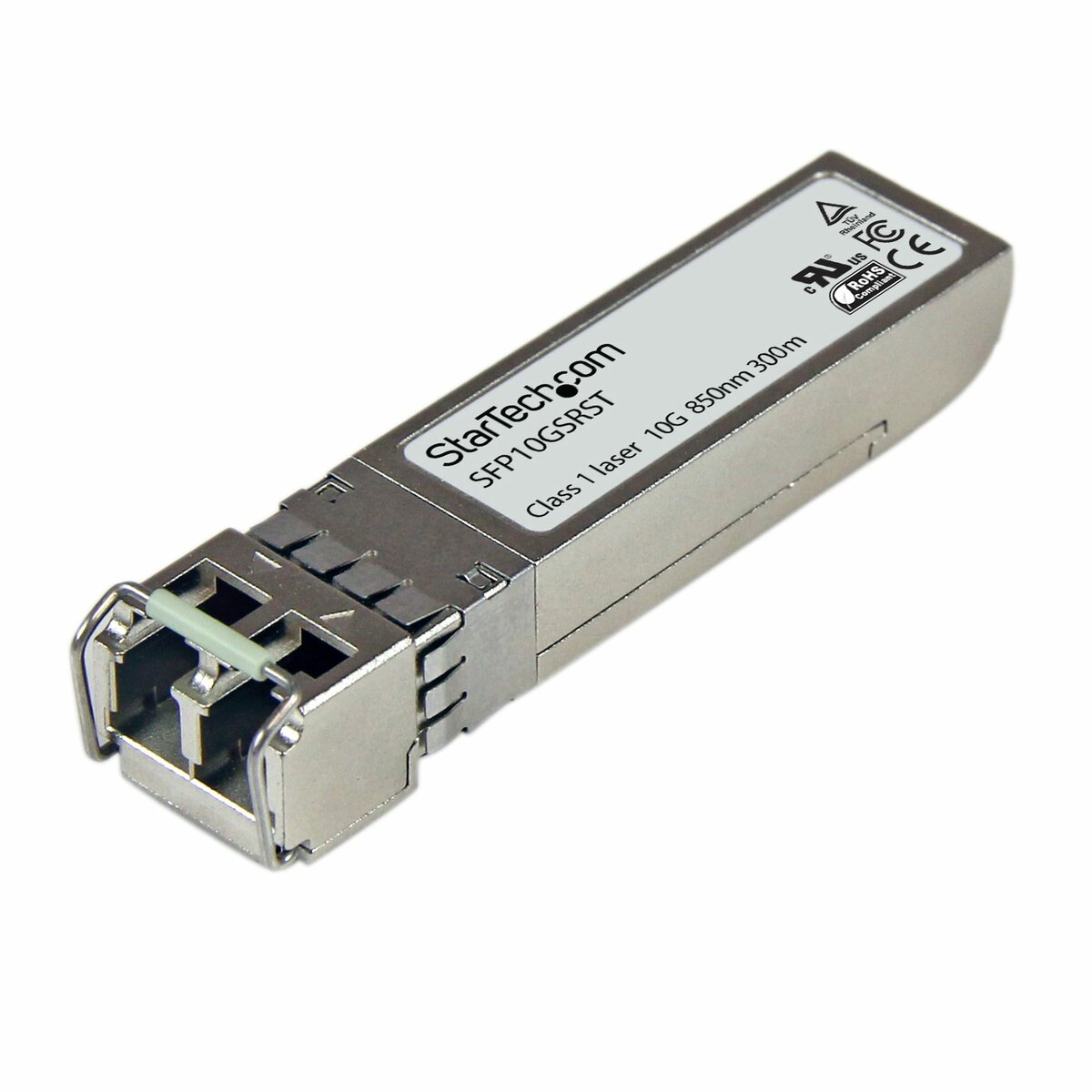 folie 1 von 4, vergrößern, cisco kompatibel 10gbase-sr gigabit sfp+ transceiver modul mm lc - mini-gbic bis 300m - glasfaser transceiver ddm 850nm (sfp10gsrst)
