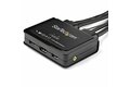 folie 2 von 6, vergrößern, kvm switch hdmi (2 port, mit 1,2m kabeln, os unabhängig, 3,5mm audio, usb 4k60hz) (sv211hdua4k)