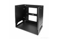 folie 1 von 7, vergrößern, 2-pfosten 8he open frame wandmontage netzwerk-rack mit fachboden, wandmontage daten-rack mit einstellbarer tiefe für av / it