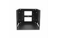folie 2 von 7, vergrößern, 2-pfosten 8he open frame wandmontage netzwerk-rack mit fachboden, wandmontage daten-rack mit einstellbarer tiefe für av / it