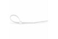 folie 3 von 5, vergrößern, kabelbinder 100x2 mm - selbstsichernde nylon-kabelbinder mit gebogener spitze, bündeldurchmesser bis zum 22 mm , 8 kg zugfestigkeit, 94v-2/ul, 1000 stück - weiß (cbmzt4nk)