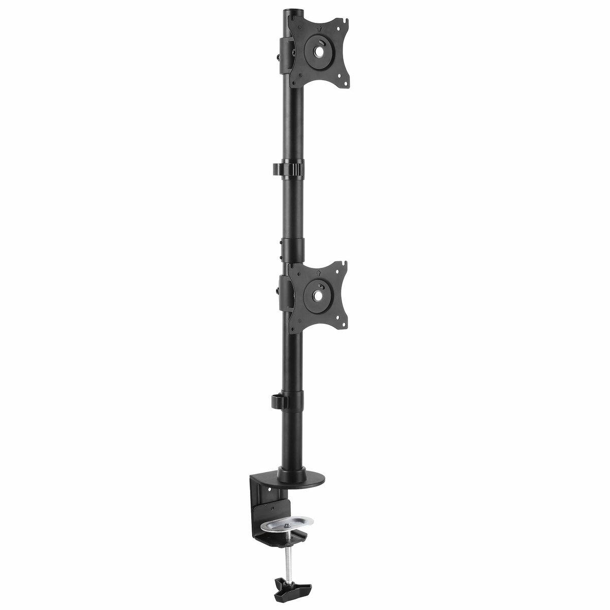 folie 1 von 6, vergrößern, tischhalterung für zwei monitore, vertikal, stahl - für bis zu zwei 27" oder 34" (10kg) ultrawide vesa mount monitore