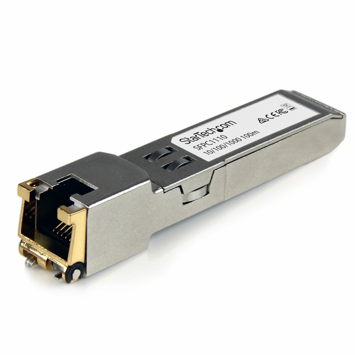 folie 1 von 5, vergrößern, cisco kompatibles gigabit rj45 kupfer sfp transceiver modul - mini-gbic (sfpc1110)
