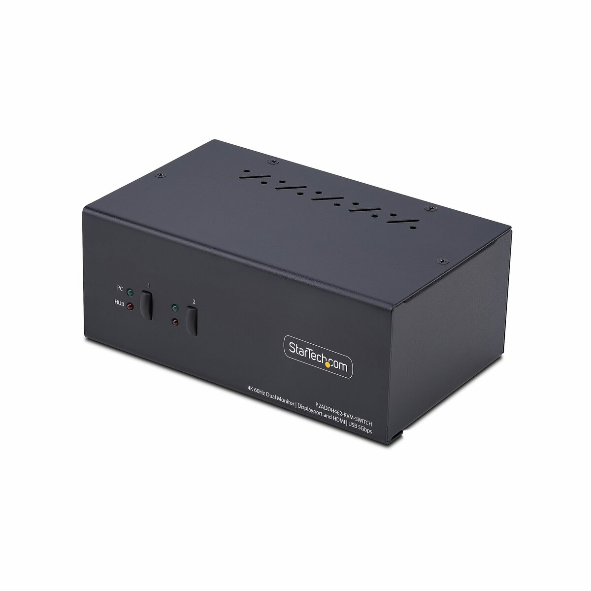 folie 1 von 5, vergrößern, 2-port dual-monitor kvm switch, displayport und hdmi, 4k60hz