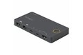 folie 1 von 5, vergrößern, 2 port hybrid kvm switch hdmi + usb-a & usb-c - 4k 60hz hdmi 2.0 monitor - kompakter desktop und/oder laptop hdmi kvm umschalter - usb bus powered - thunderbolt 3 kompatibel (sv221huc4k)