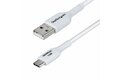 folie 1 von 9, vergrößern, 2m usb-a auf usb-c ladekabel, schnellladekabel, m/m, weiß