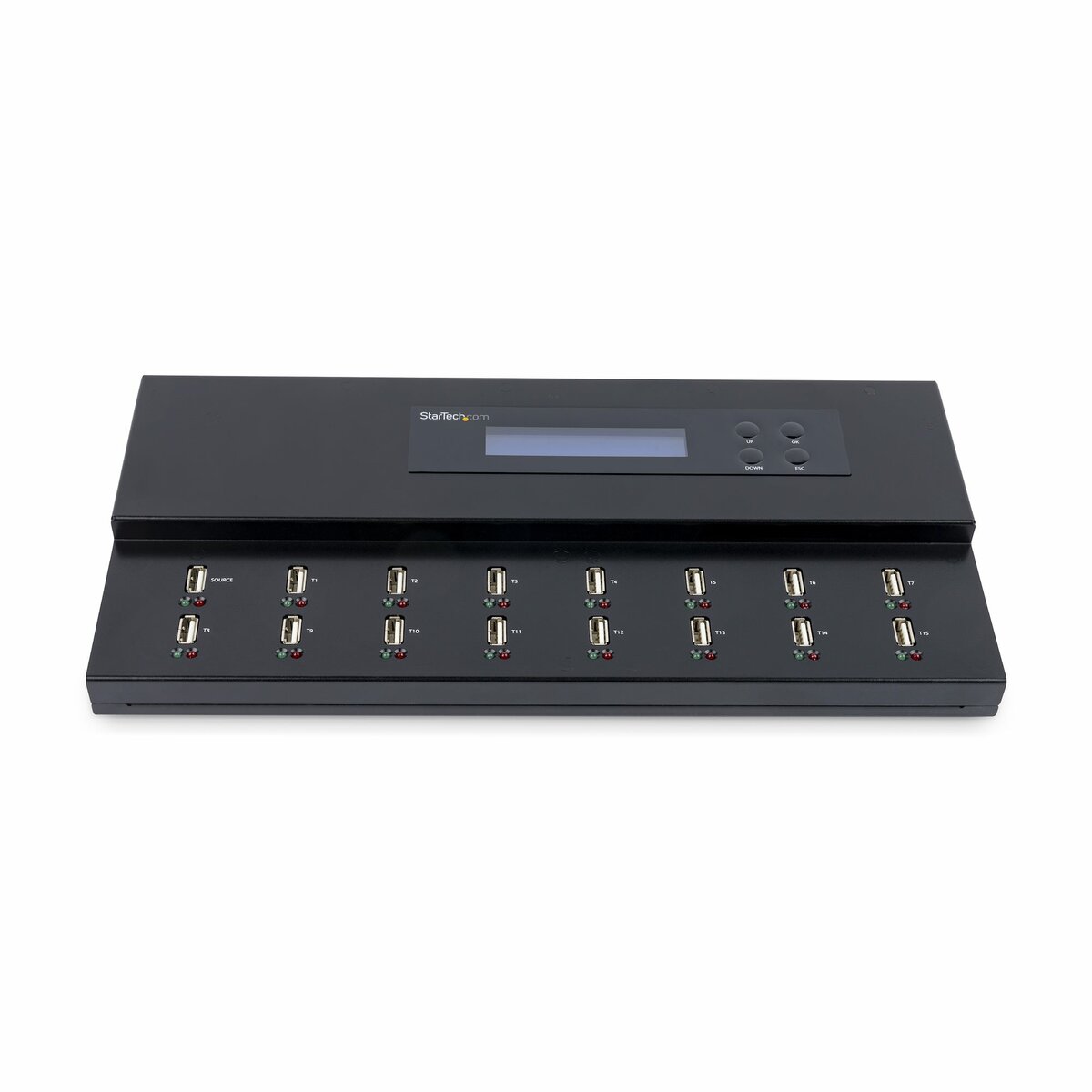 folie 2 von 5, vergrößern, 1:15 usb stick klonstation und löscher, 1,5 gb/min, lcd