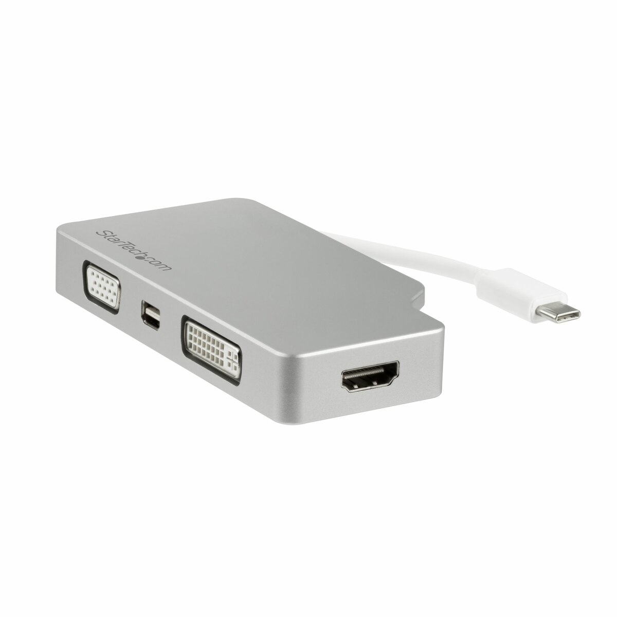 StarTech.com Adaptateur multiport AV numérique USB-C - HDMI / mDP / DVI /  VGA - Multiprise audio vidéo USB Type-C 4 en 1 (CDPVGDVHDMDP)