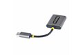 folie 2 von 9, vergrößern, usb-c audio splitter, usb typ c dual kopfhörer splitter/adapter mit mikrofoneingang, usb-c auf klinke für 2 kopfhörer gleichzeitig, usb-c aux adapter für zwei headsets, 24-bit dac