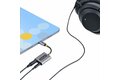 folie 8 von 9, vergrößern, usb-c audio splitter, usb typ c dual kopfhörer splitter/adapter mit mikrofoneingang, usb-c auf klinke für 2 kopfhörer gleichzeitig, usb-c aux adapter für zwei headsets, 24-bit dac