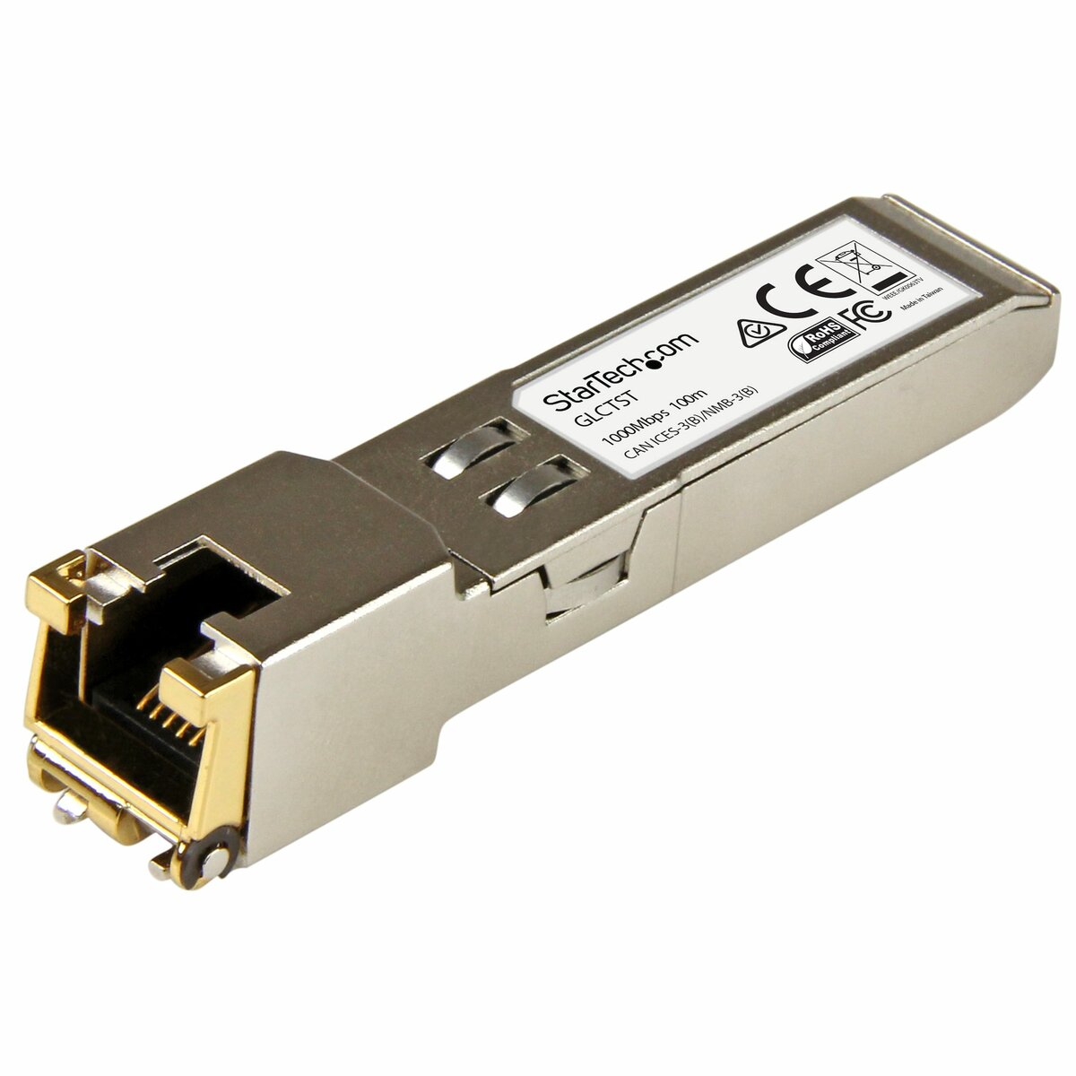 folie 1 von 4, vergrößern, gigabit rj45 kupfer sfp transceiver modul - cisco glc-t kompatibel - 1000base-t - mini-gbic (glctst)