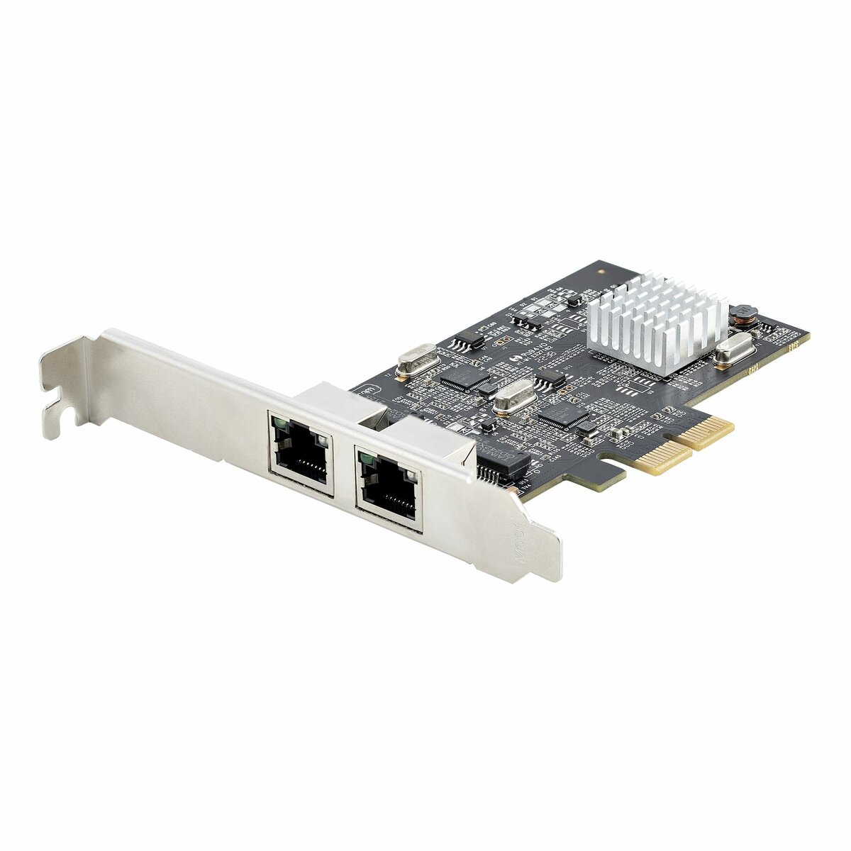 folie 1 von 5, vergrößern, 2-port 2.5 gbit pcie netzwerkkarte, dual-port lan karte/nic