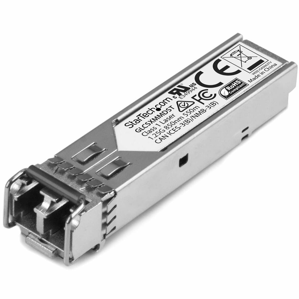 folie 1 von 3, vergrößern, cisco glc-sx-mmd kompatibel sfp - gigabit fiber 1000base-sx sfp transceiver module - mm lc - 550m - 850nm (glcsxmmdst)