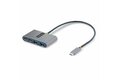 folie 1 von 5, vergrößern, 4-port usb-c hub mit power delivery pass-through - 2x usb-a + 2x usb-c - 5 gbit/s - 30cm kabel - tragbarer usb-c mini hub - usb 3.0 - usb-c splitter/verteiler (5g2a2cpdb-usb-c-hub)