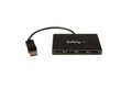 folie 1 von 4, vergrößern, 4-port multi-monitor displayport adapter, dp auf 4x displayport 1.2 splitter, vierfach 1080p 60hz computer mst hub, nur windows, treibelos (mstdp124dp)