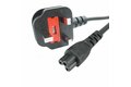 folie 1 von 3, vergrößern, 1 m gb laptop ladekabel, bs 1363 auf c5, 2,5a 250v, 18awg, notebook / laptop ersatzstromkabel, uk laptop netzteil stromkabel, kleeblatt/mickey mouse netzkabel (pxtnb3suk1m)