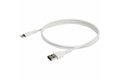 folie 2 von 6, vergrößern, 1m usb-a auf lightning-kabel - hochbelastbare, robuste aramidfaser - usb typ-a auf lightningkabel - lade-/synchronisationskabel - apple mfi-zertifiziert ipad/iphone 12 - weiß (rusbltmm1m)
