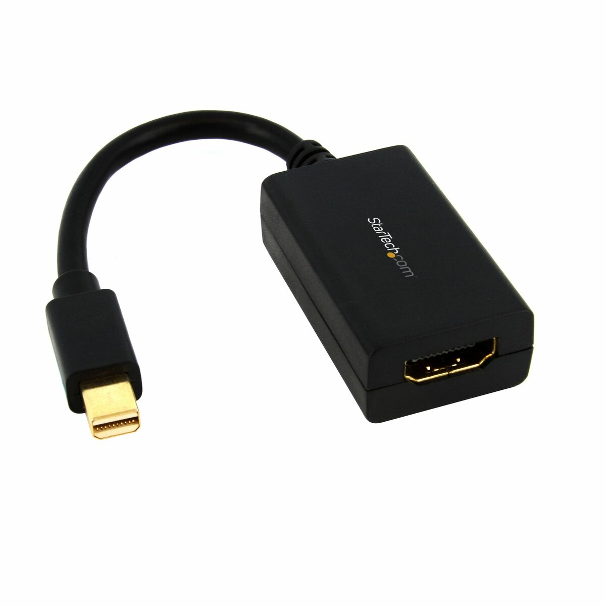 StarTech.com Mini DisplayPort to HDMI Adapter, Mini DisplayPort to HDMI Converter, 1080p Video, Mini DP or Thunderbolt 1/2 Mac/PC to HDMI Monitor/Display/TV, mDP HDMI Dongle, Passive - mDP 1.2 to HDMI