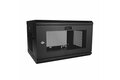 folie 1 von 6, vergrößern, 2-pfosten 6he wand netzwerkschrank, 19" wand server rack für data / it geräte, kleines abschließbares rack