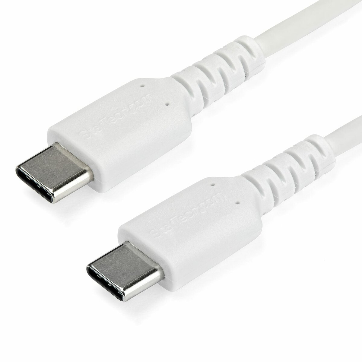 folie 1 von 4, vergrößern, 1m usb-c ladekabel - langlebiges usb 2.0 typ c zu usb c datenübertragungs-/schnellladekabel - tpe mantel aramidfaser m/m 60w weiß - samsung s10 s20 ipad pro ms surface (rusb2ac1mw) (rusb2cc1mw)