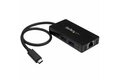 folie 1 von 6, vergrößern, 3 port usb 3.0 hub mit usb-c und gigabit ethernet - inklusive netzteil - usb c hub - 5gbit/s - usb typ-c hub mit gbe - usb type-c (hb30c3a1ge)